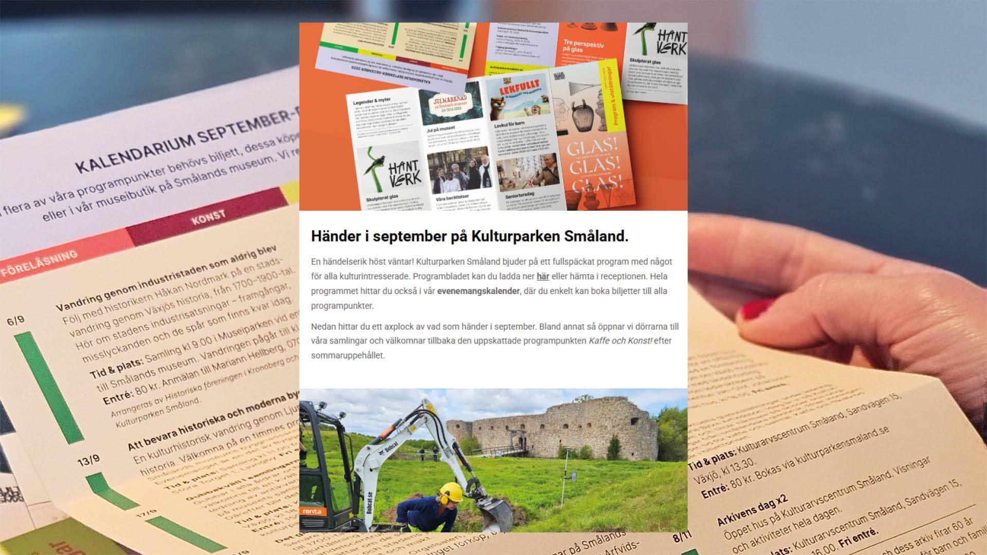 Håll dig uppdaterad med Kulturparkens Nyhetsbrev!