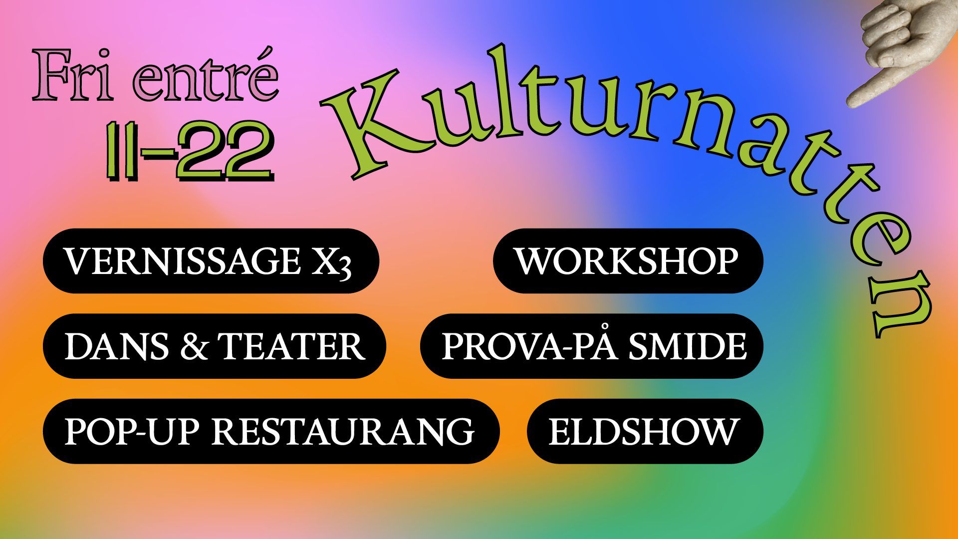 Kulturnatten 2026 – en heldag fylld av kultur, historia och upplevelser